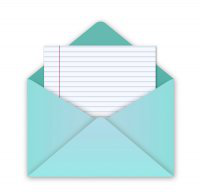 letter in envelope for Process Servers